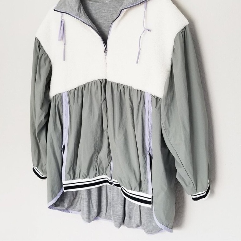 Stylish Gray and White Women's Jacket